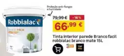 Leroy Merlin Tinta interior parede Branco facil robbialac branco mate promoção