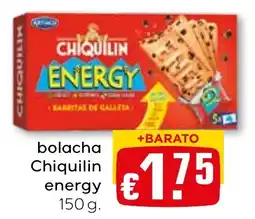 Bolama bolacha chiquilin energy promoção