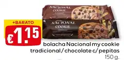 Bolama bolacha nacional my cookie tradicional/chocolate c/pepitas promoção