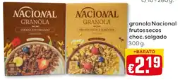Bolama granola nacional frutos secos choc. salgado promoção