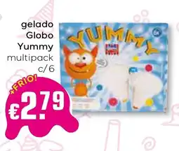 Bolama gelado globo yummy multipack promoção