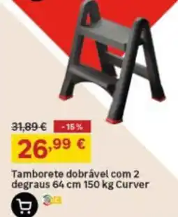 Leroy Merlin Tamborete dobrável curver promoção