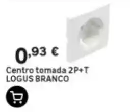 Leroy Merlin Centro tomada 2p+t logus branco promoção