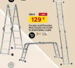 Leroy Merlin Escada multifunções 4x3 com plataforma promoção