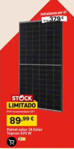 Leroy Merlin Painel solar JA Solar Topcon 535 W promoção