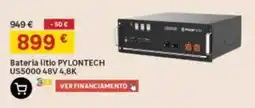 Leroy Merlin Bateria litio pylontech us5000 48v 4,8k promoção