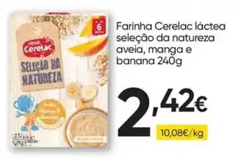 Froiz Farinha Cerelac lactea seleção da natureza aveia manga e banana promoção