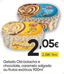 Froiz Gelado Olá bolacha e chocolate, caramelo salgado ou frutos exóticos promoção