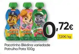 Froiz Pacotinho Blédina variedade Patrulha Pata promoção