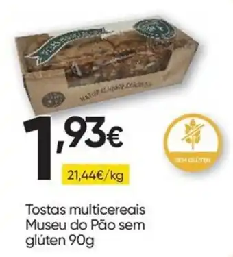 Froiz Tostas multicereais Museu do Pão sem glúten promoção