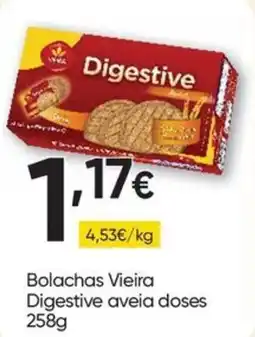 Froiz Bolachas Vieira Digestive aveia doses promoção