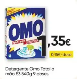 Froiz Detergente Omo Total a mão promoção