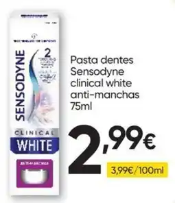 Froiz sensodyne pasta dentes clinical white anti-manchas promoção