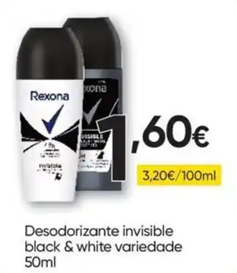 Froiz Rexona desodorante invisible black & white variedade promoção