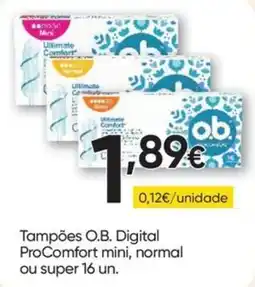 Froiz Tampões o.b. digital procomfort mini, normal ou super promoção