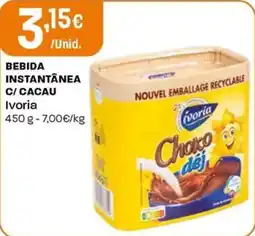 Intermarché Bebida instantânea c/ cacau ivoria promoção