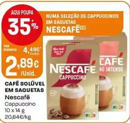 Intermarché Café solűvel em saquetas nescafé promoção