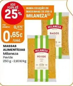 Intermarché Massas alimentícias milaneza promoção
