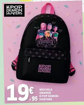 Mochila grande k pop demon hunters