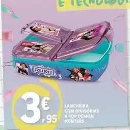 E.Leclerc Rumi lancheira com divisórias k pop demon hunters promoção