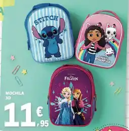 E.Leclerc Mochila 3d promoção
