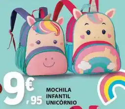 E.Leclerc Mochila infantil unicórnio promoção