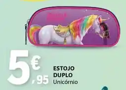 E.Leclerc Estojo duplo unicórnio promoção
