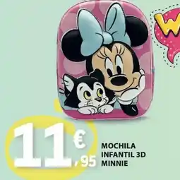 E.Leclerc Mochila infantil 3d minnie promoção