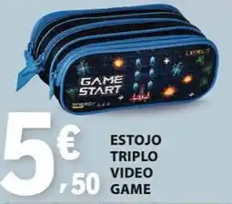 E.Leclerc Estojo triplo video game promoção