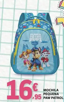 E.Leclerc Mochila pequena paw patrol promoção