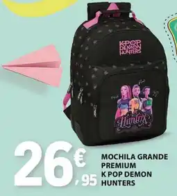 E.Leclerc Mochila grande premium k pop demon hunters promoção