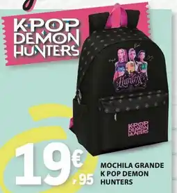 E.Leclerc Mochila grande k pop demon hunters promoção