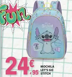 E.Leclerc Mochila let's go stitch promoção