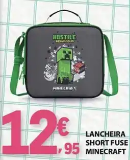 E.Leclerc Lancheira short fuse minecraft promoção