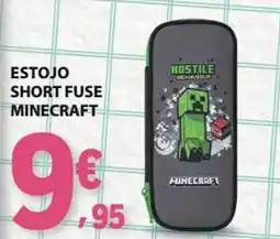 E.Leclerc Estojo short fuse minecraft promoção
