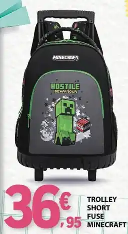 E.Leclerc Trolley short fuse minecraft promoção