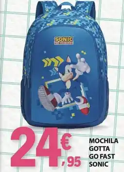 E.Leclerc Mochila gotta go fast sonic promoção