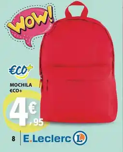 E.Leclerc Mochila eco+ promoção