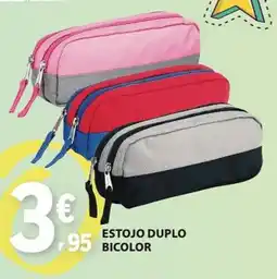 E.Leclerc Estojo duplo bicolor promoção