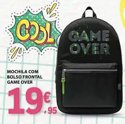 E.Leclerc Mochila com bolso frontal game over promoção