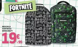 E.Leclerc Mochila fortnite/minecraft promoção