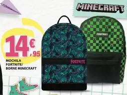 E.Leclerc Mochila fortnite/ borne minecraft promoção