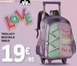 E.Leclerc Trolley/ Mochila Smile promoção
