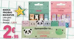 E.Leclerc Marca páginas back2fun little pets dream/animal promoção