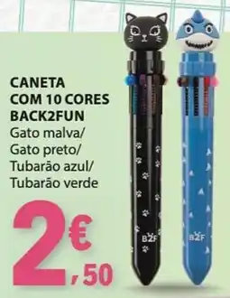 E.Leclerc Caneta com 10 cores back2fun promoção