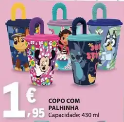 E.Leclerc copo com palhinha promoção