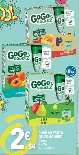 E.Leclerc Puré de fruta gogo squeeze promoção