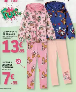 E.Leclerc Corta-vento de criança promoção
