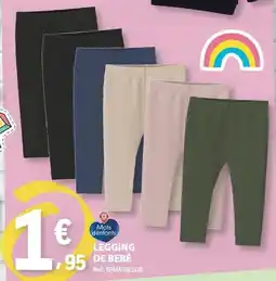 E.Leclerc Legging de bebé mots enfants promoção