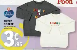 E.Leclerc Mots d'enfants Sweat de bébé promoção